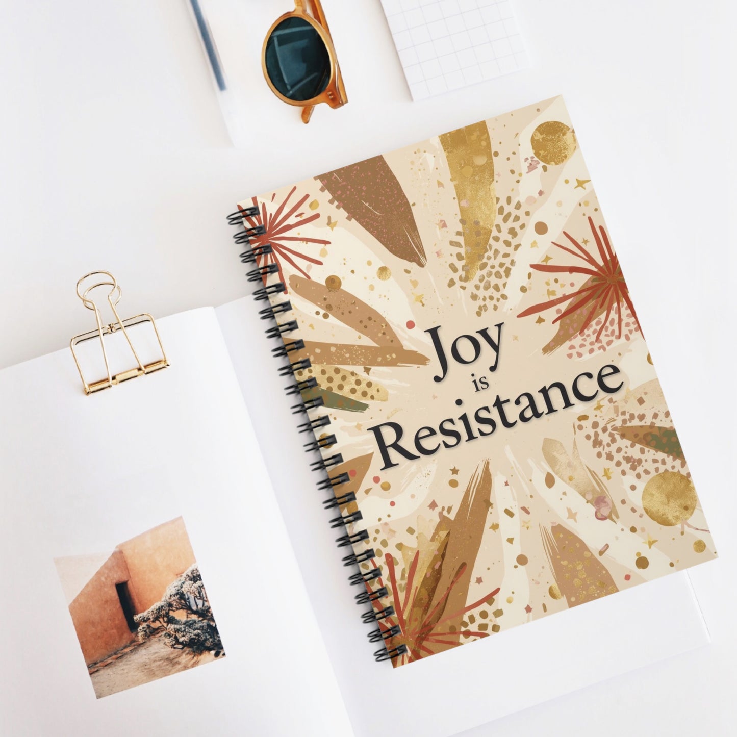 Joy Is Resistance Spiral Journal | Black History–Inspired Affirmation Notebook