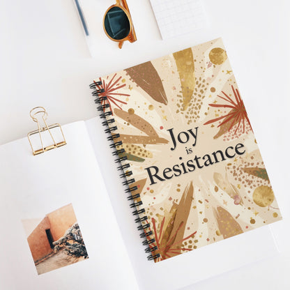 Joy Is Resistance Spiral Journal | Black History–Inspired Affirmation Notebook