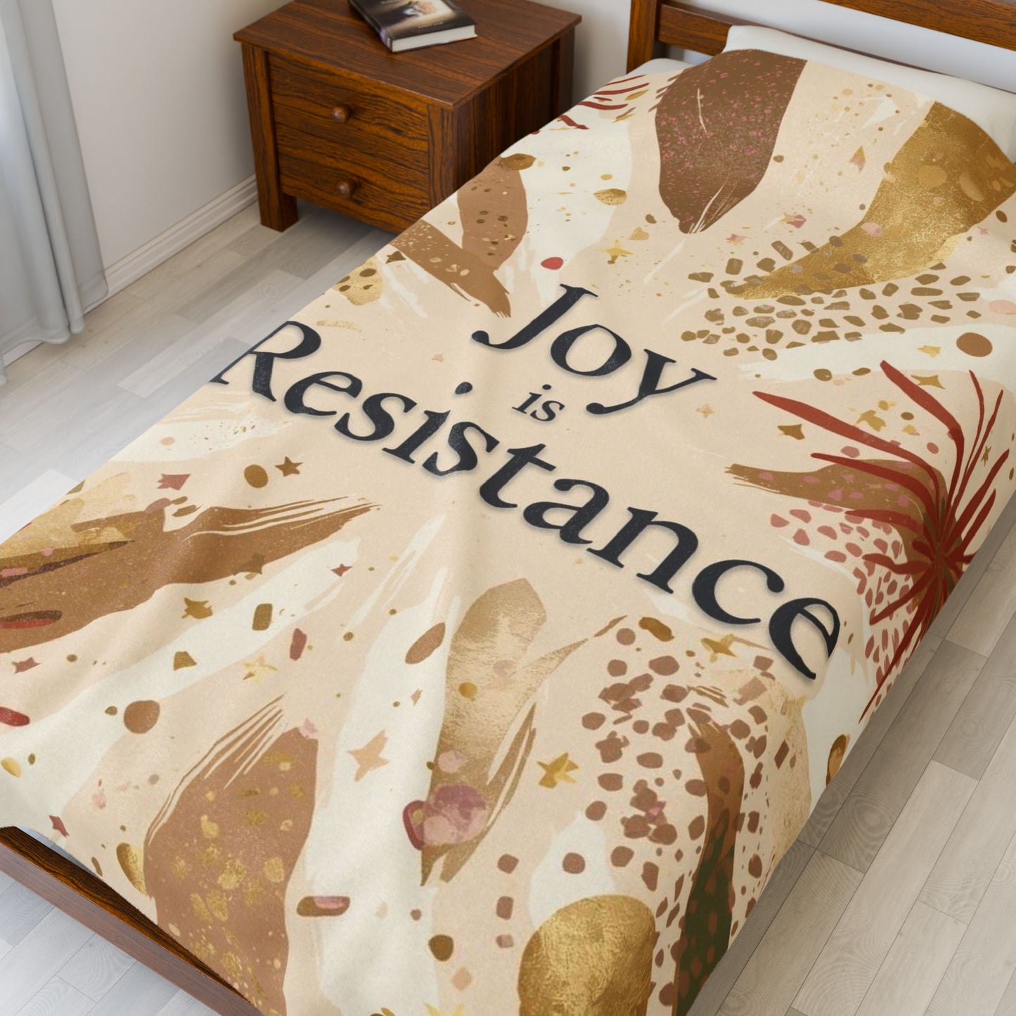 Joy Is Resistance Throw Blanket | Black History–Inspired Cozy Affirmation