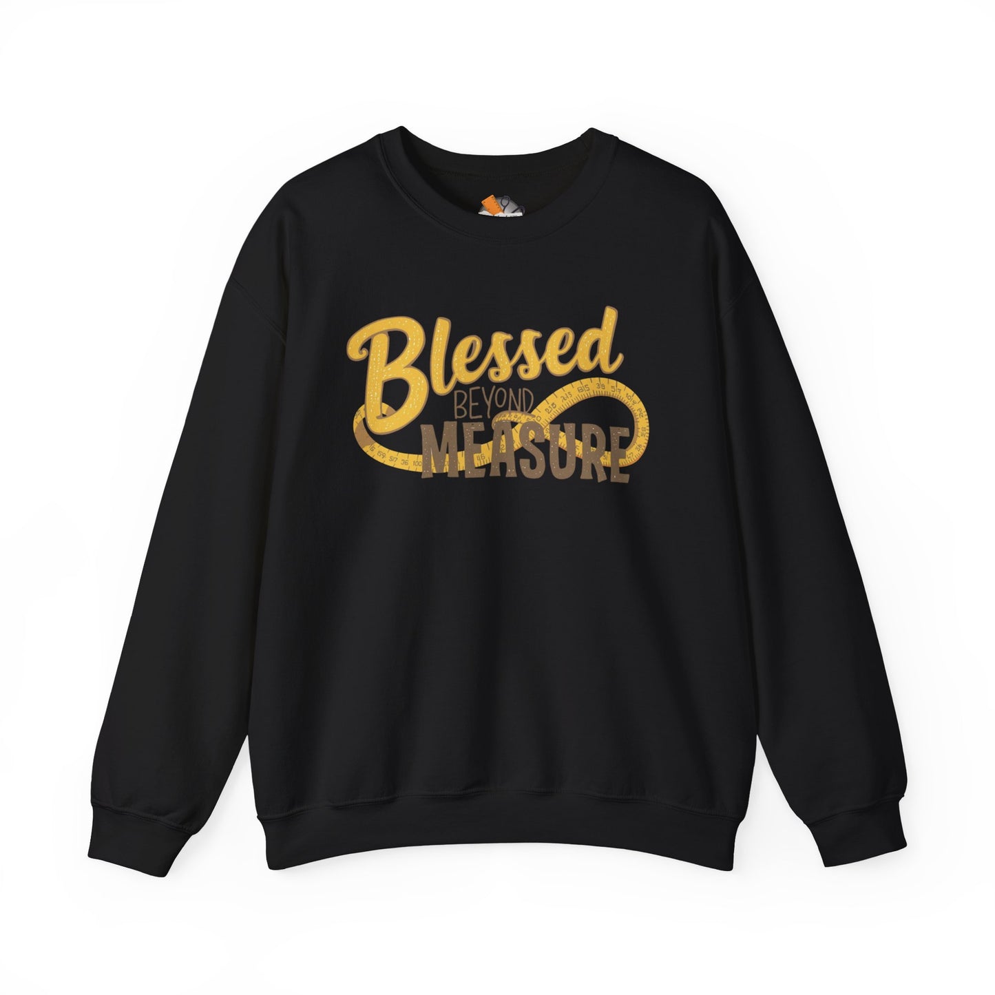 Blessed Beyond Measure Crewneck Sweatshirt – Cozy Faith & Gratitude Sweater (9 Color Options)
