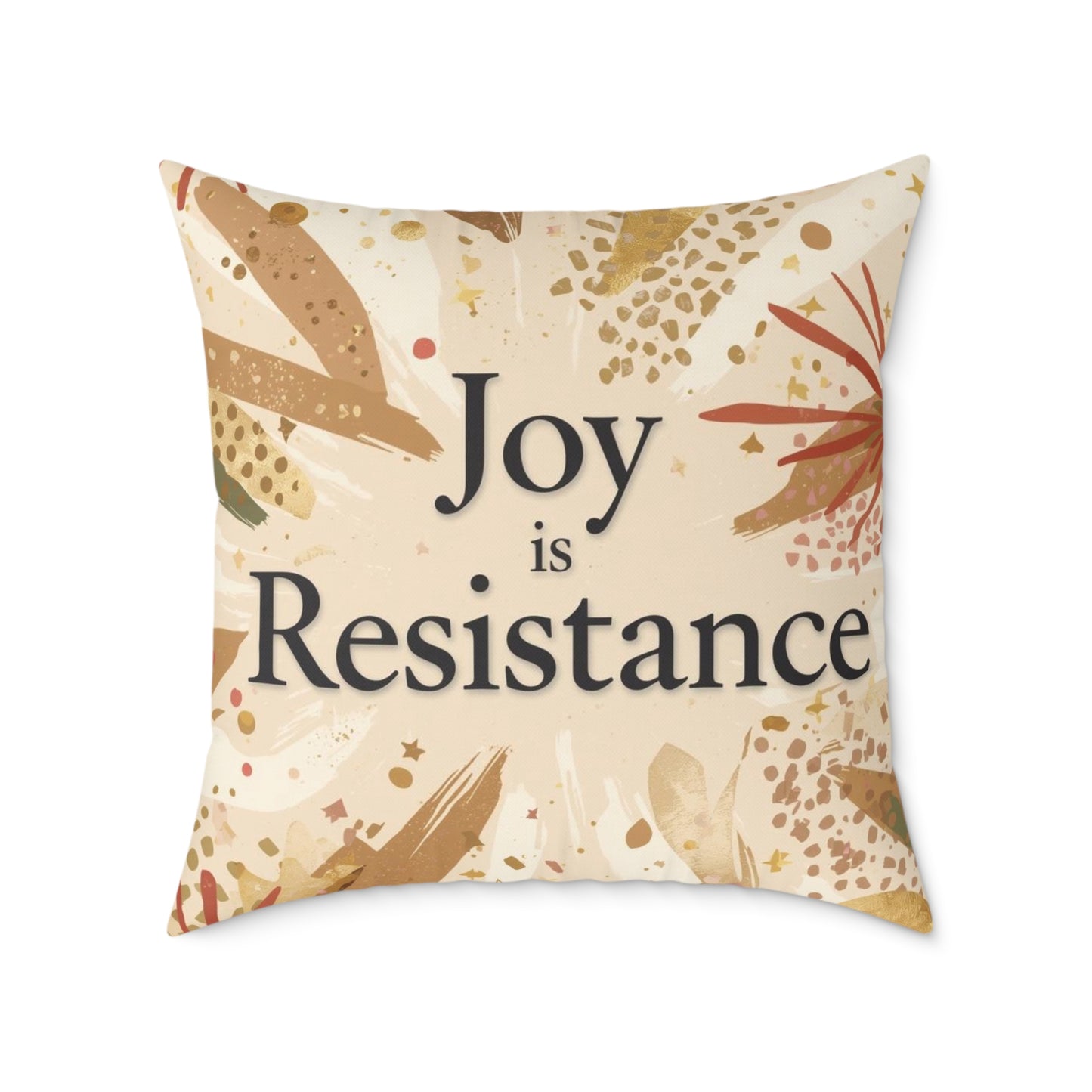 Joy Is Resistance Throw Pillow | Black History–Inspired Affirmation Home Décor