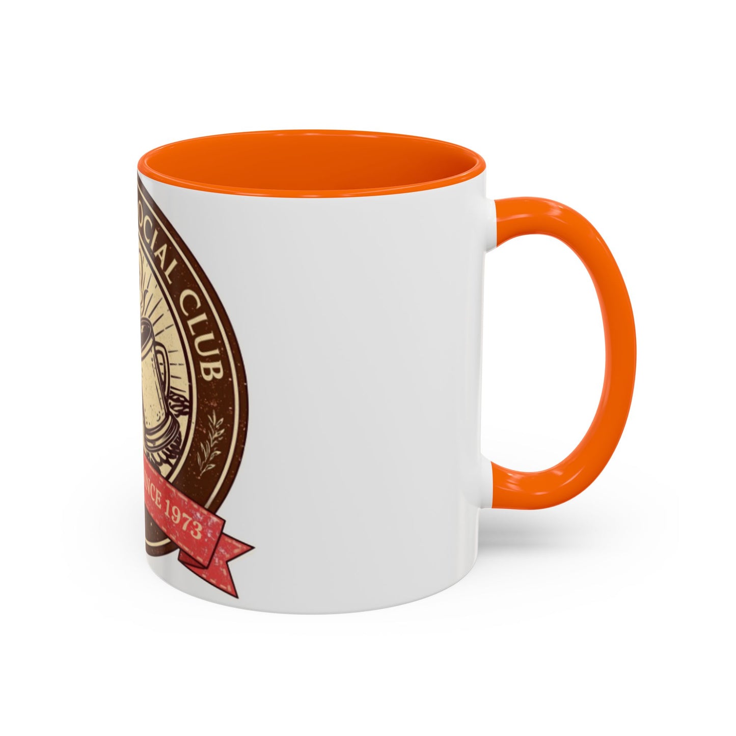 Hot Cocoa Social Club Accent Mug | Vintage Holiday Coffee Cup (11oz & 15oz, Multiple Colors)
