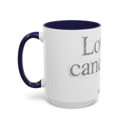 “Love Is Cancelled” Accent Mug | Personalized EST. Date Anti-Valentine Coffee Mug