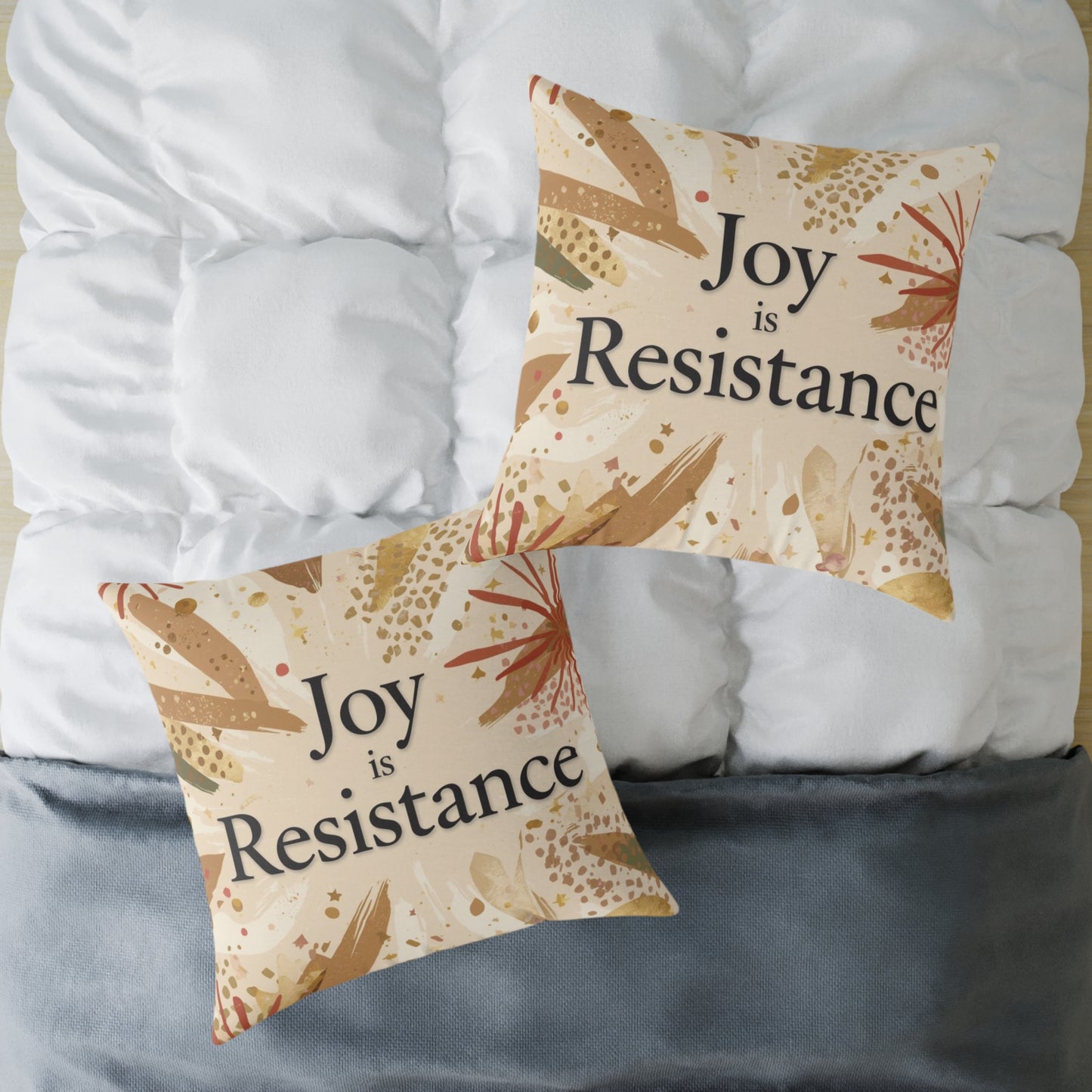 Joy Is Resistance Throw Pillow | Black History–Inspired Affirmation Home Décor