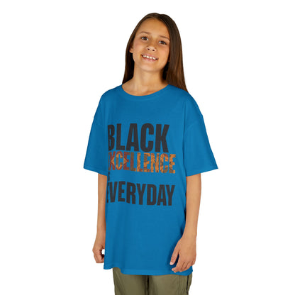 Black Excellence Is Everyday Youth T-Shirt – Inspirational Kids Tee