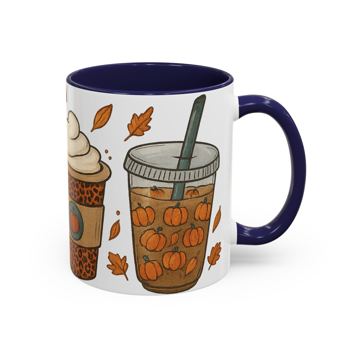 Pumpkin Spice Accent Mug – Fall Coffee Cup (11oz & 15oz)