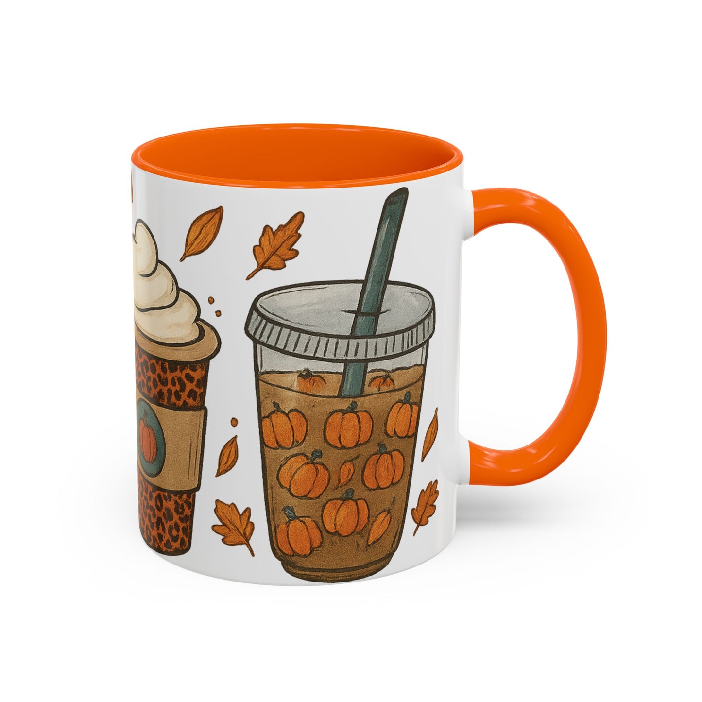 Pumpkin Spice Accent Mug – Fall Coffee Cup (11oz & 15oz)