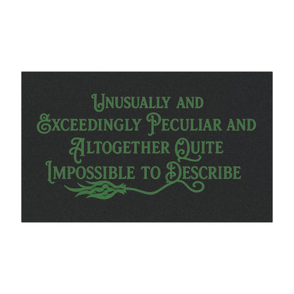 Wicked Inspired Elphaba Car Magnet | “Unusually & Exceedingly Peculiar” Green Quote Magnet