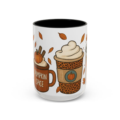 Pumpkin Spice Accent Mug – Fall Coffee Cup (11oz & 15oz)