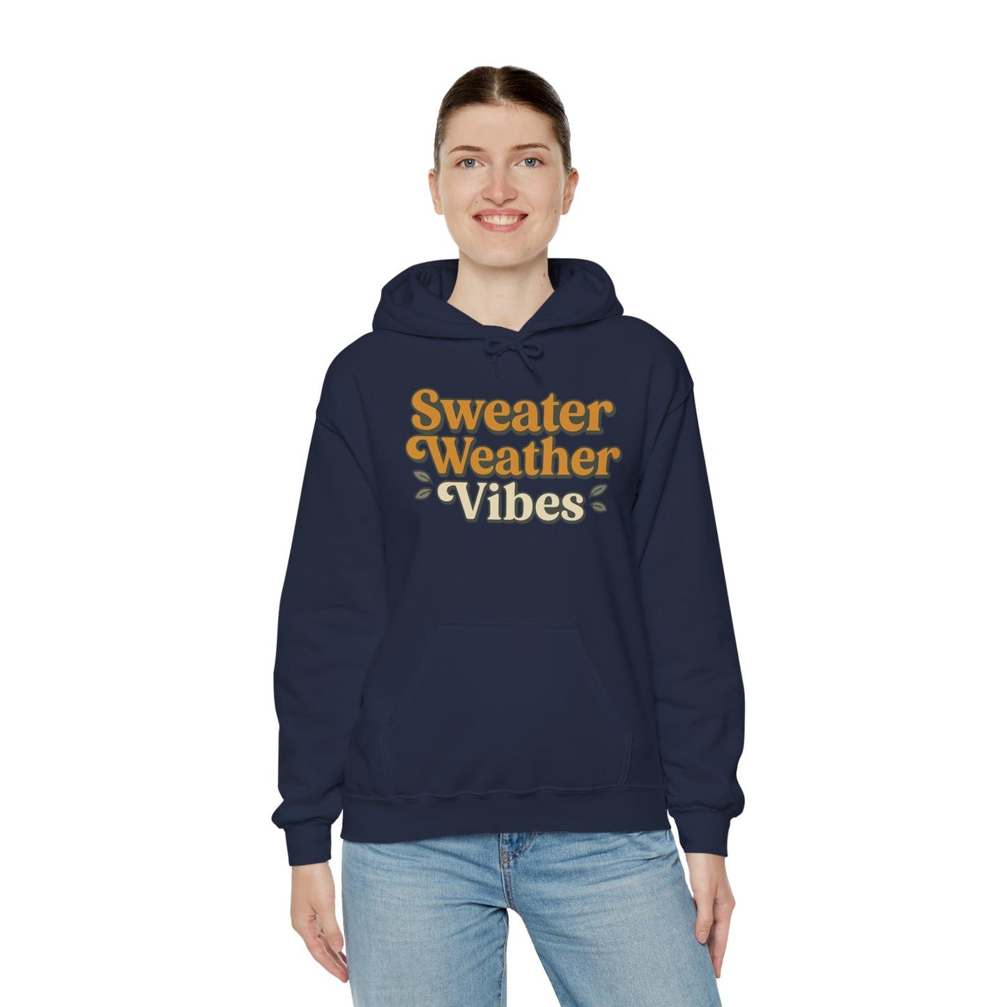 Sweater Weather Vibes Hoodie – Cozy Fall Aesthetic Pullover