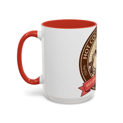 Hot Cocoa Social Club Accent Mug | Vintage Holiday Coffee Cup (11oz & 15oz, Multiple Colors)