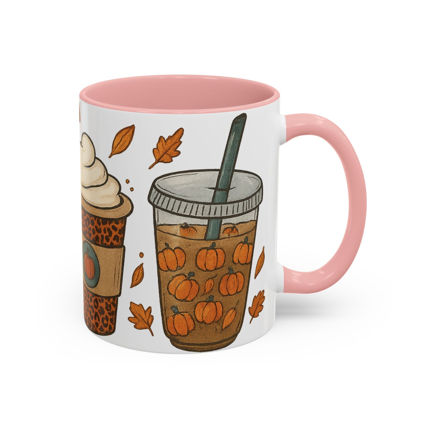 Pumpkin Spice Accent Mug – Fall Coffee Cup (11oz & 15oz)