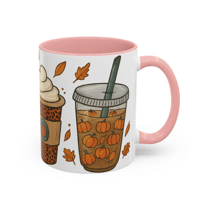 Pumpkin Spice Accent Mug – Fall Coffee Cup (11oz & 15oz)