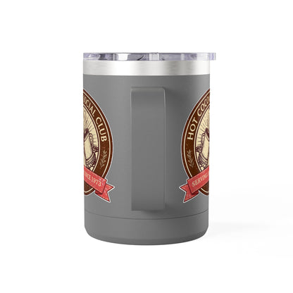 Hot Cocoa Social Club Insulated Coffee Tumbler | Cozy Vintage Mug | Double-Wall Stainless Steel Holiday Drinkware