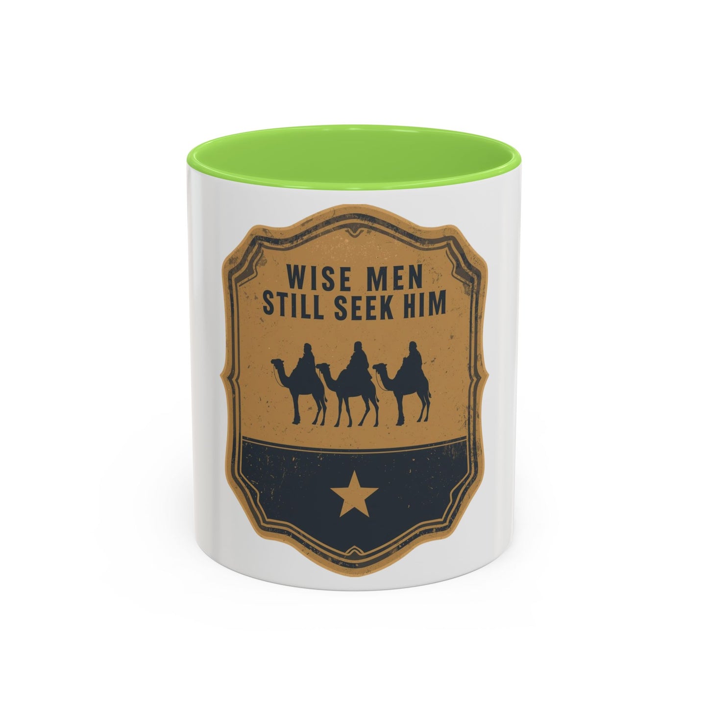 Wise Men Still Seek Him Accent Mug | Christian Christmas Mug