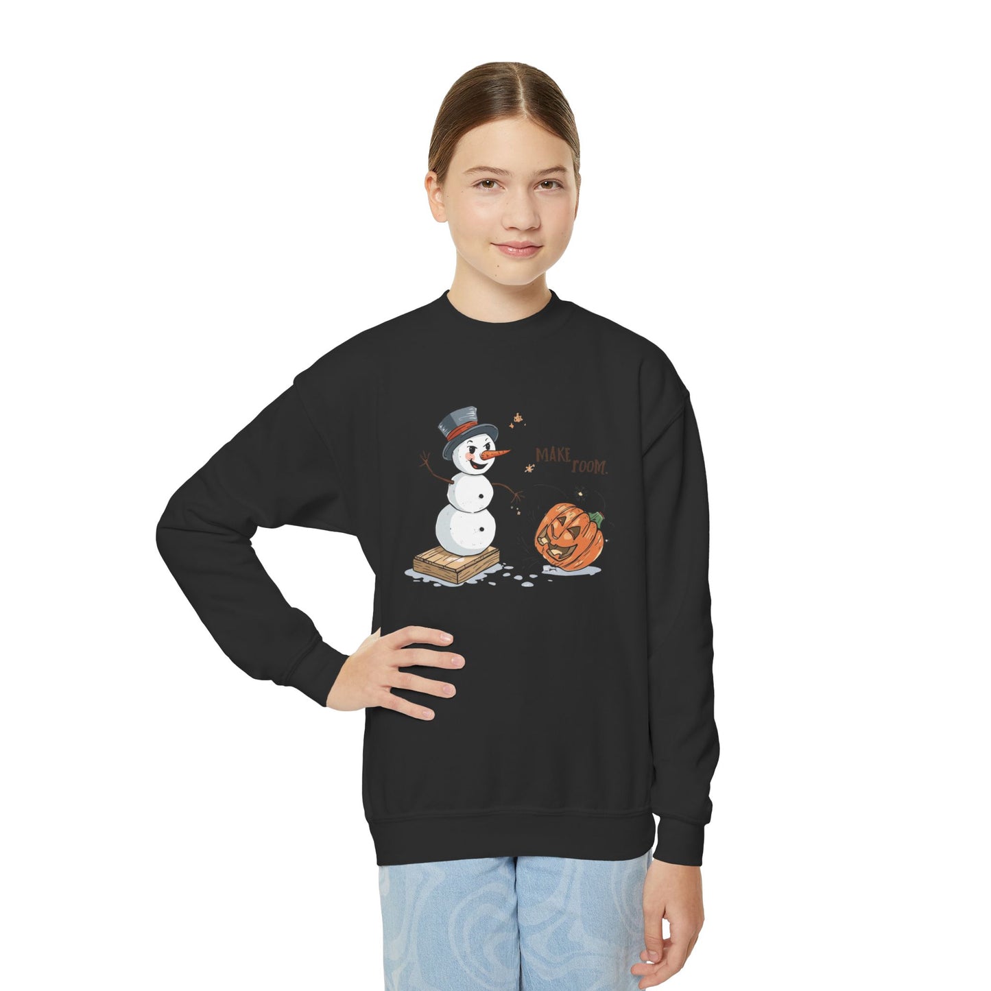 Fall to Winter “Make Room” Youth Crewneck Sweatshirt
