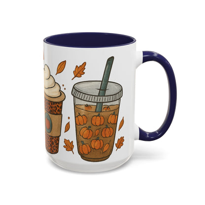 Pumpkin Spice Accent Mug – Fall Coffee Cup (11oz & 15oz)