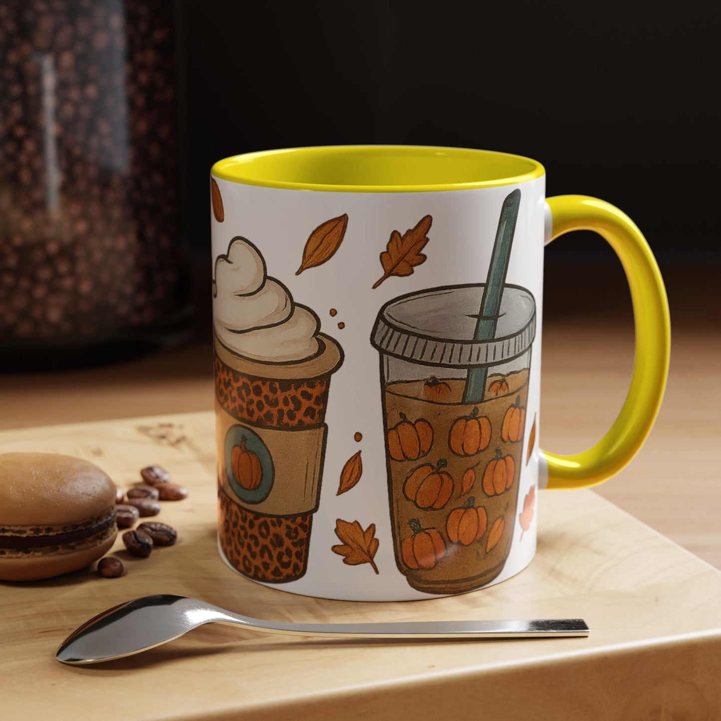 Pumpkin Spice Accent Mug – Fall Coffee Cup (11oz & 15oz)