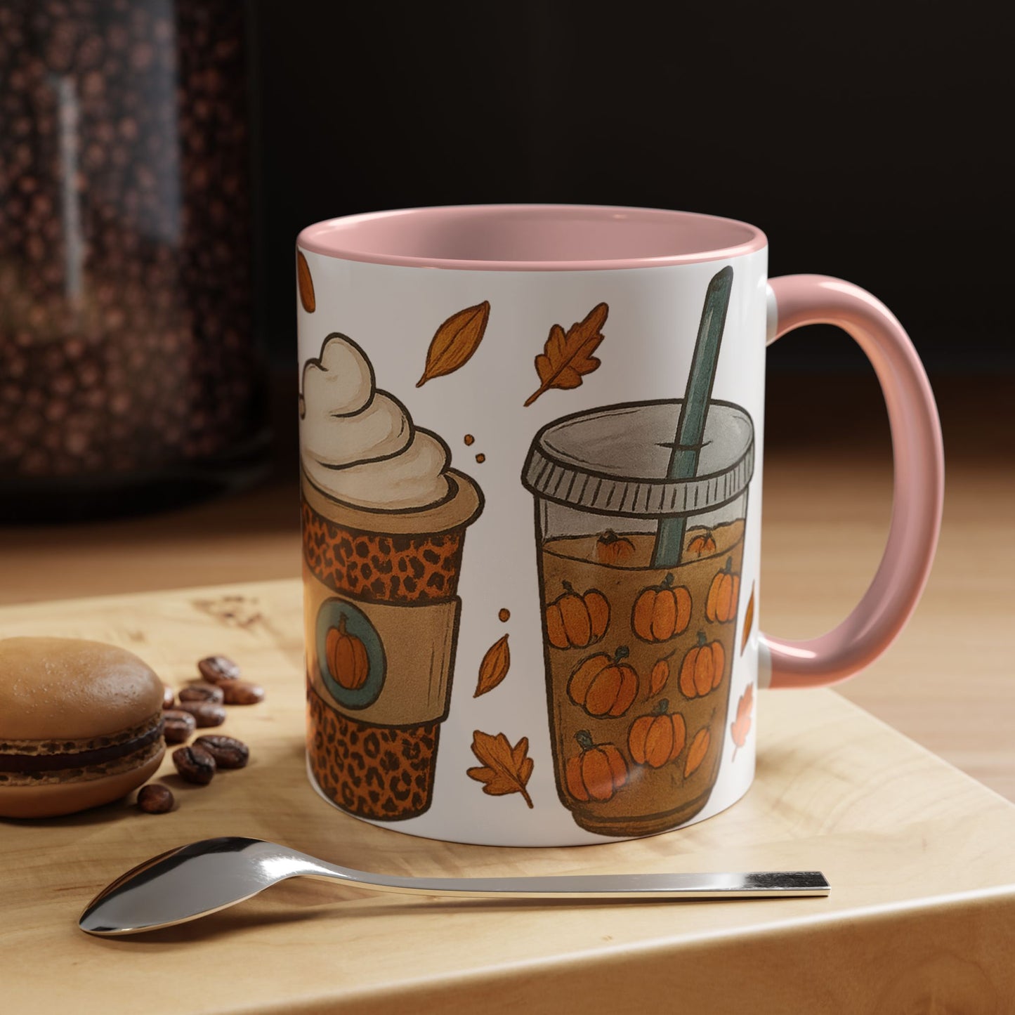 Pumpkin Spice Accent Mug – Fall Coffee Cup (11oz & 15oz)