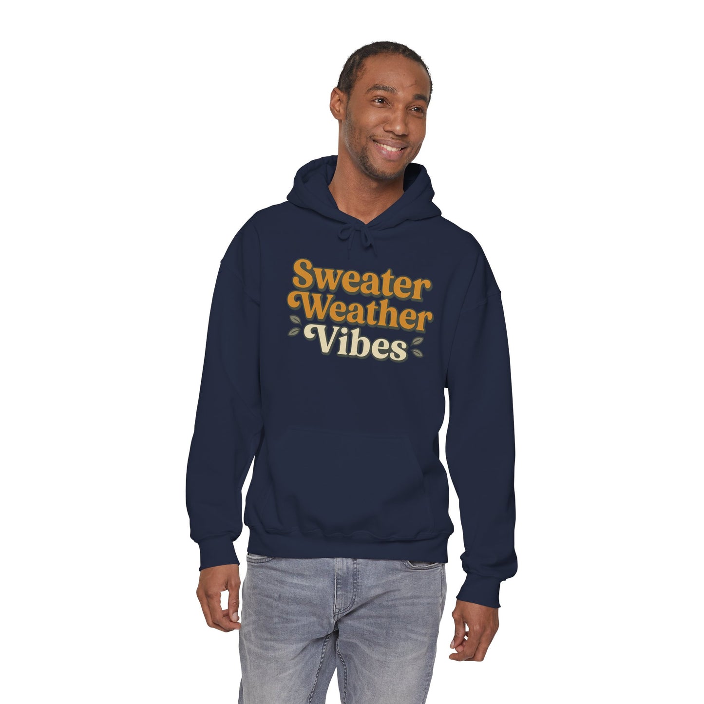 Sweater Weather Vibes Hoodie – Cozy Fall Aesthetic Pullover