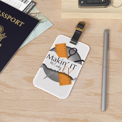 Custom Acrylic Luggage Tag | Personalized Travel ID Tag with Protected Contact Back