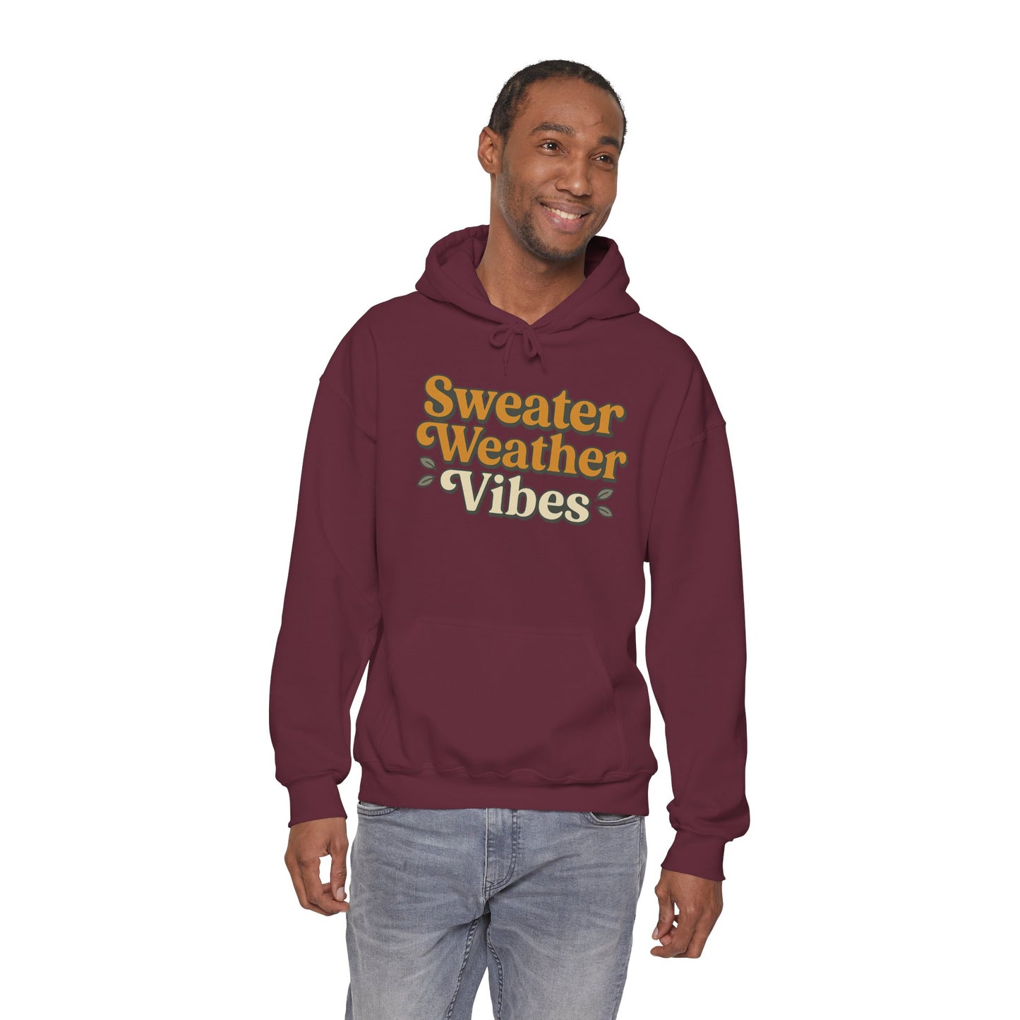Sweater Weather Vibes Hoodie – Cozy Fall Aesthetic Pullover