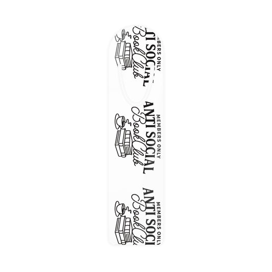 Members Only Anti Social Book Club Aluminum Bookmark