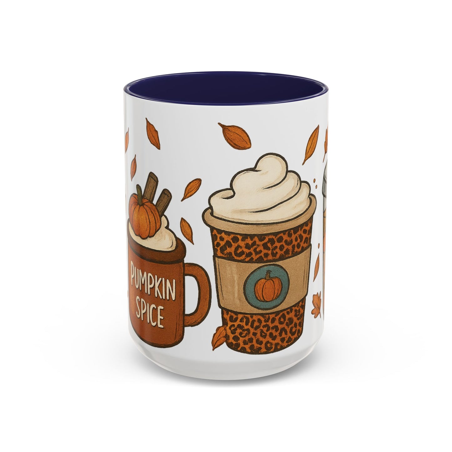 Pumpkin Spice Accent Mug – Fall Coffee Cup (11oz & 15oz)