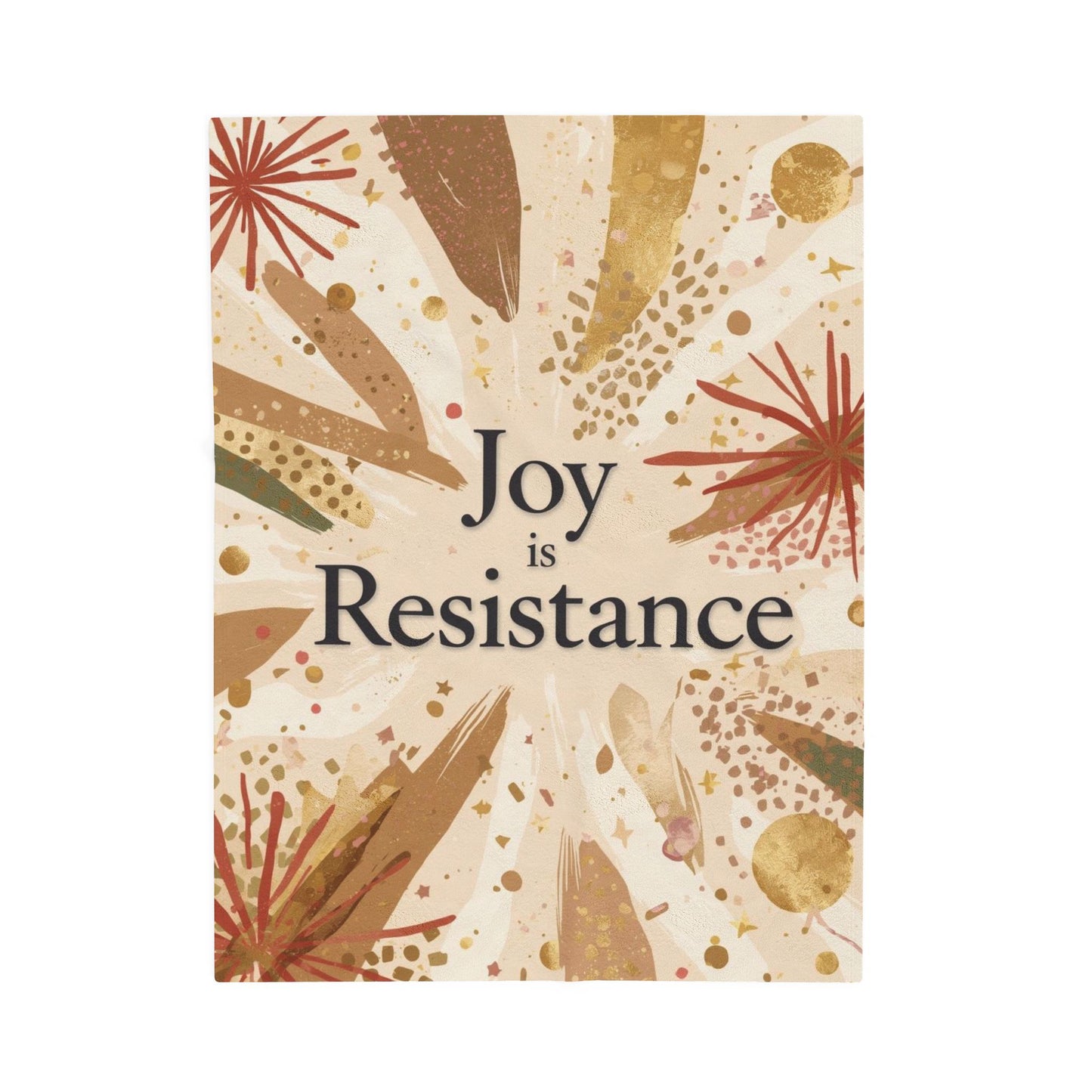 Joy Is Resistance Throw Blanket | Black History–Inspired Cozy Affirmation
