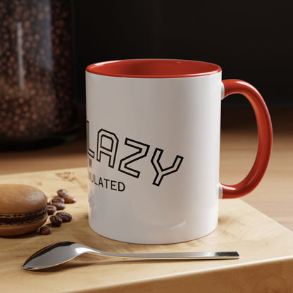 Not Lazy, I’m Overstimulated Accent Mug – Funny Mental Health Coffee Mug