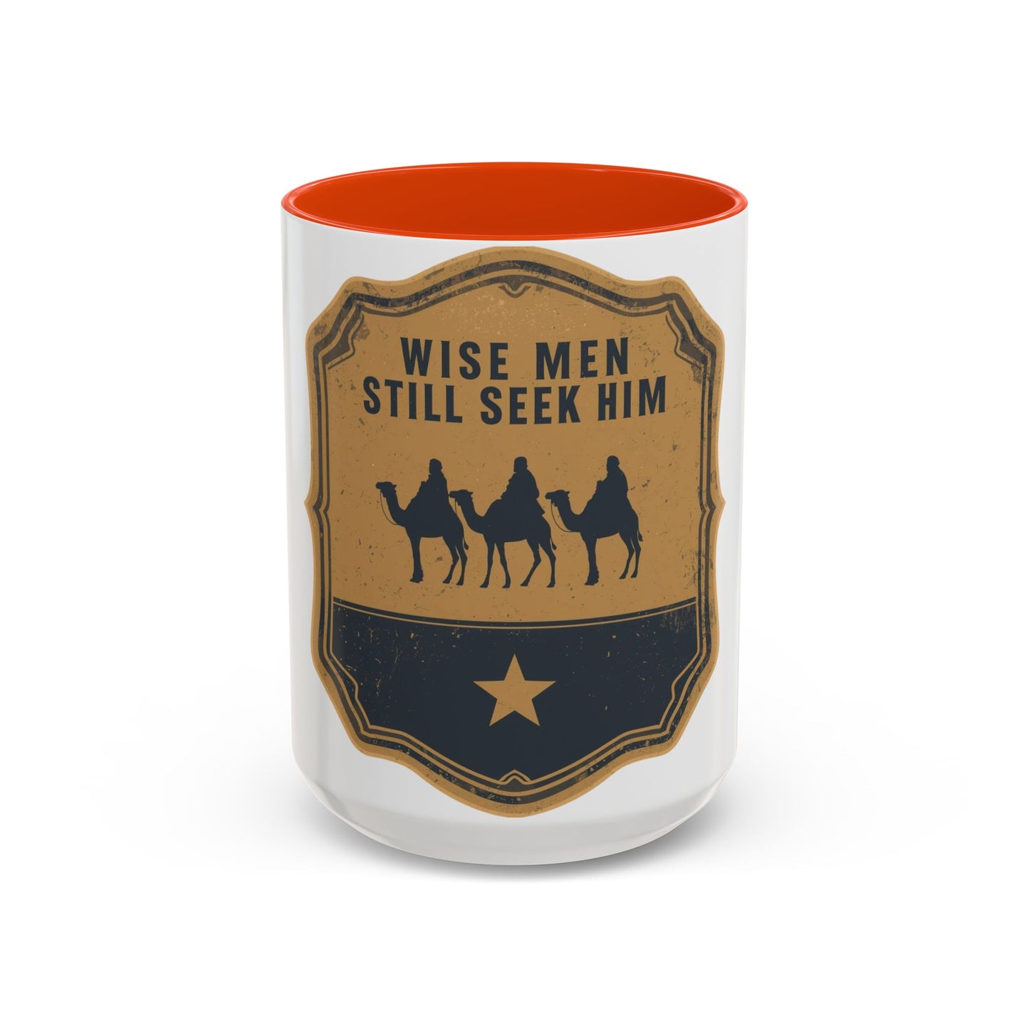 Wise Men Still Seek Him Accent Mug | Christian Christmas Mug