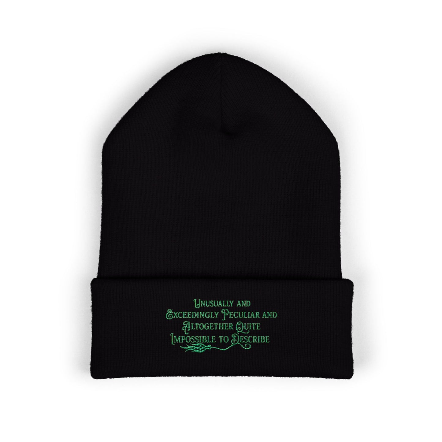 Elphaba-Inspired Quote Beanie | Wicked Aesthetic Winter Hat
