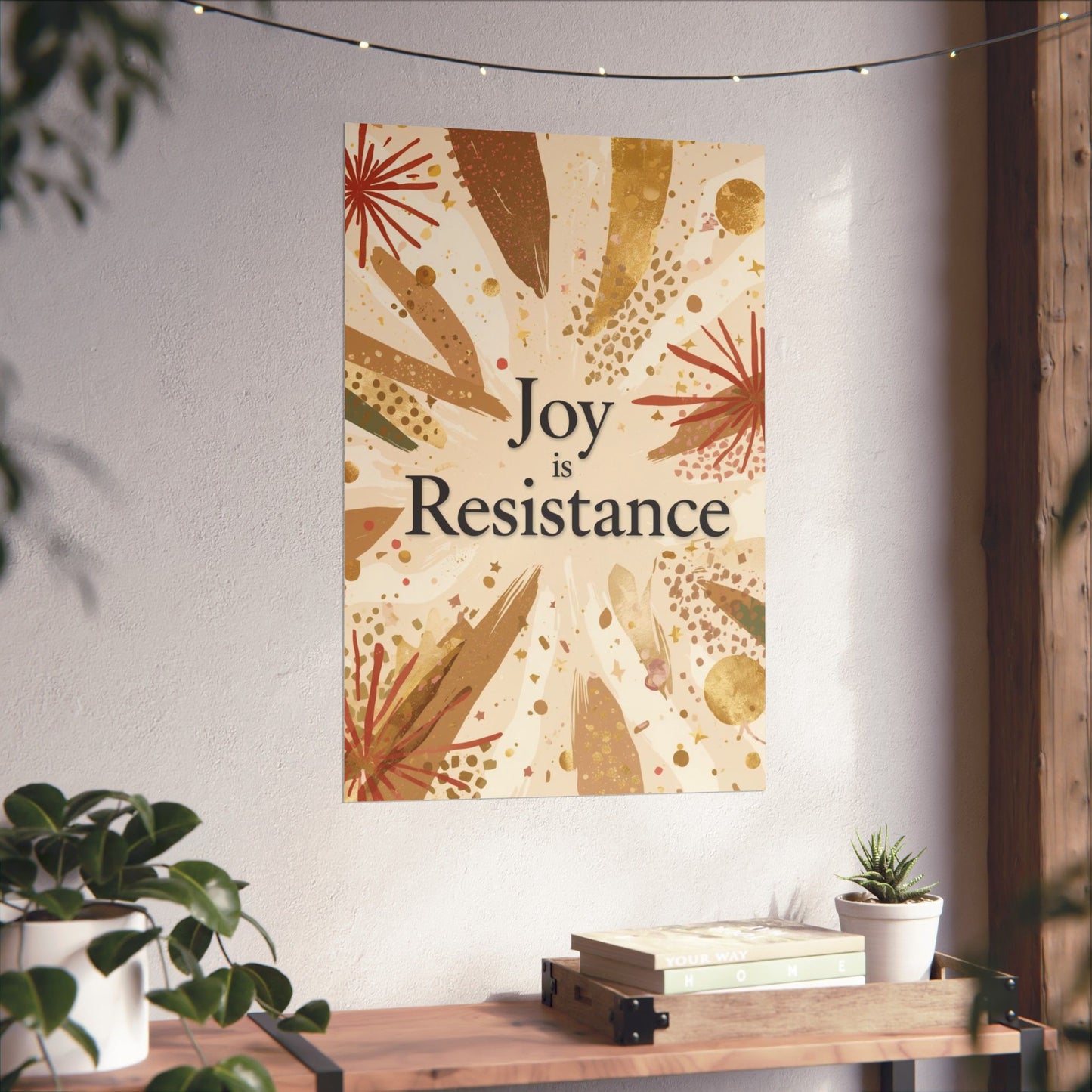 Joy Is Resistance Matte Poster | Black History–Inspired Affirmation Wall Art