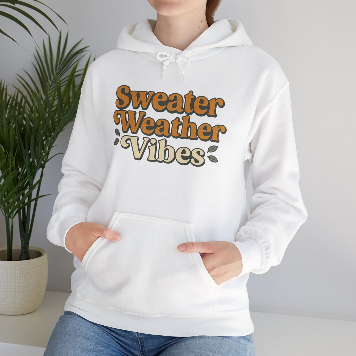 Sweater Weather Vibes Hoodie – Cozy Fall Aesthetic Pullover