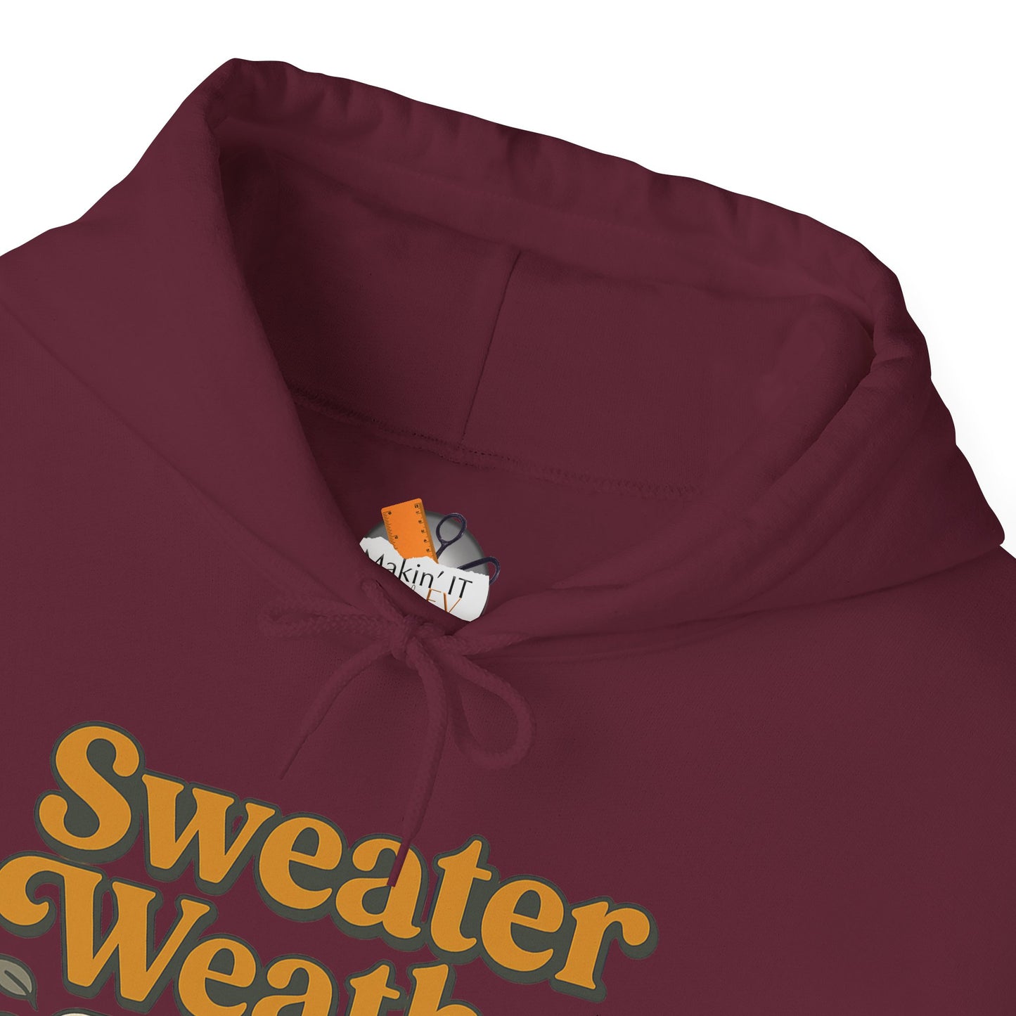 Sweater Weather Vibes Hoodie – Cozy Fall Aesthetic Pullover