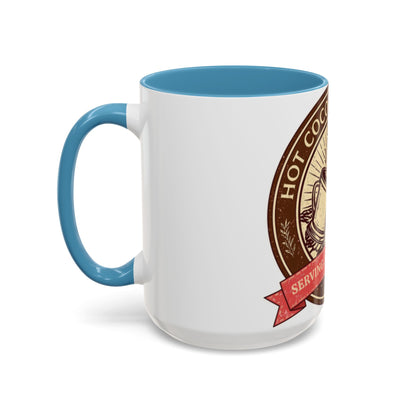 Hot Cocoa Social Club Accent Mug | Vintage Holiday Coffee Cup (11oz & 15oz, Multiple Colors)