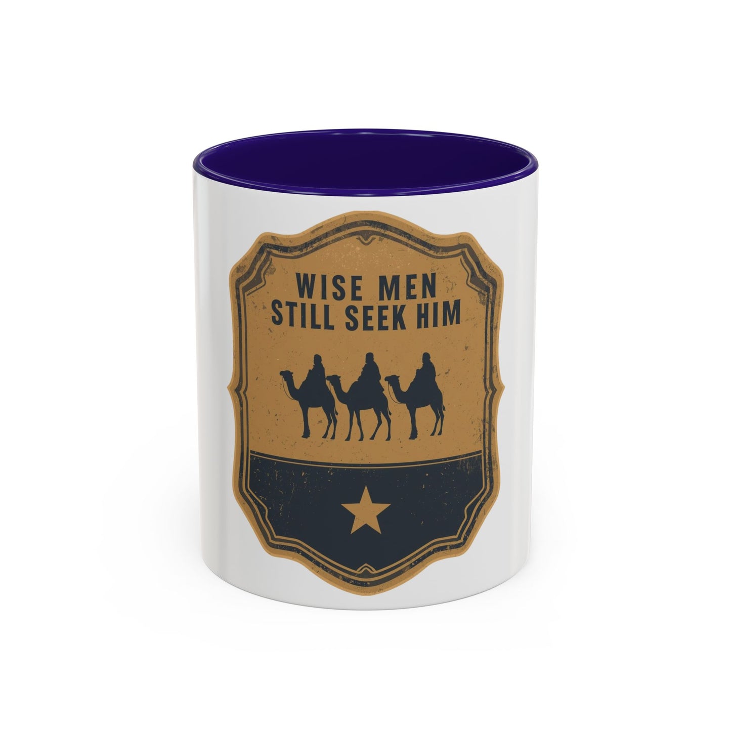 Wise Men Still Seek Him Accent Mug | Christian Christmas Mug