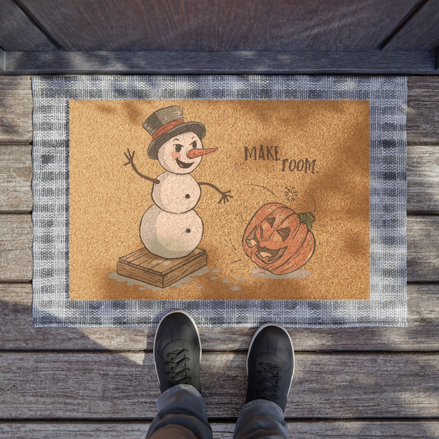 Make Room Fall to Winter Doormat | Funny Seasonal Front Door Mat