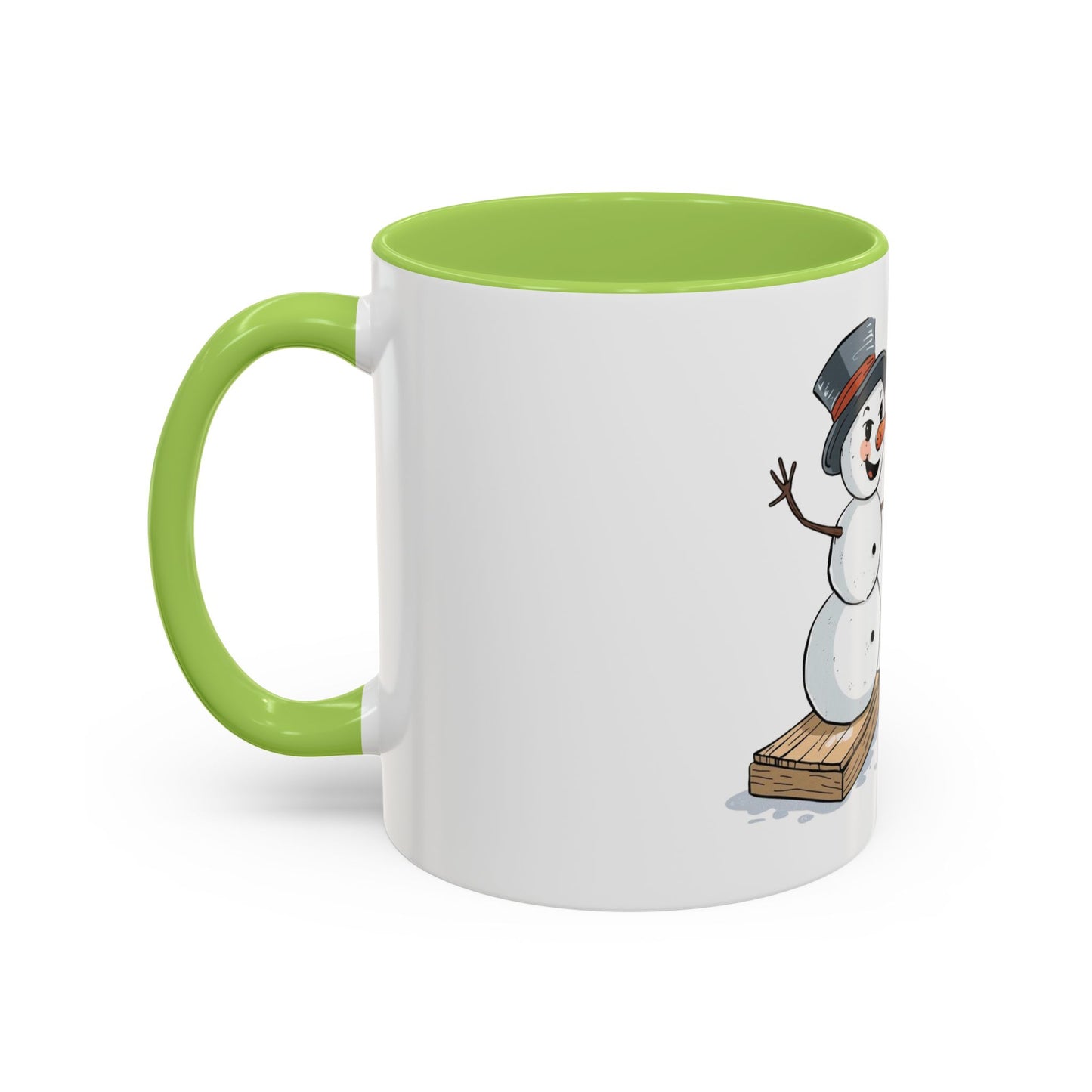 Winter to Fall Humor Mug – “Make Room” Snowman & Pumpkin Mug