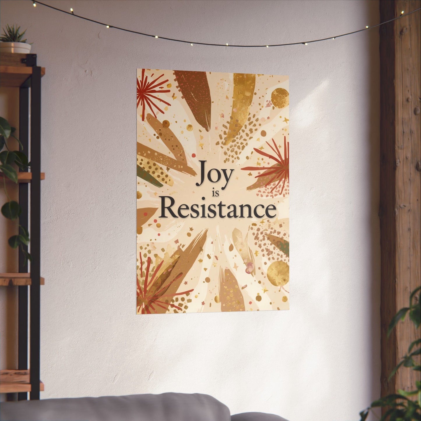 Joy Is Resistance Matte Poster | Black History–Inspired Affirmation Wall Art
