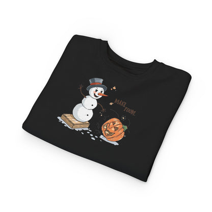 “Make Room” Fall-to-Winter Humorous Toddler Sweatshirt – Cozy Kids Crewneck
