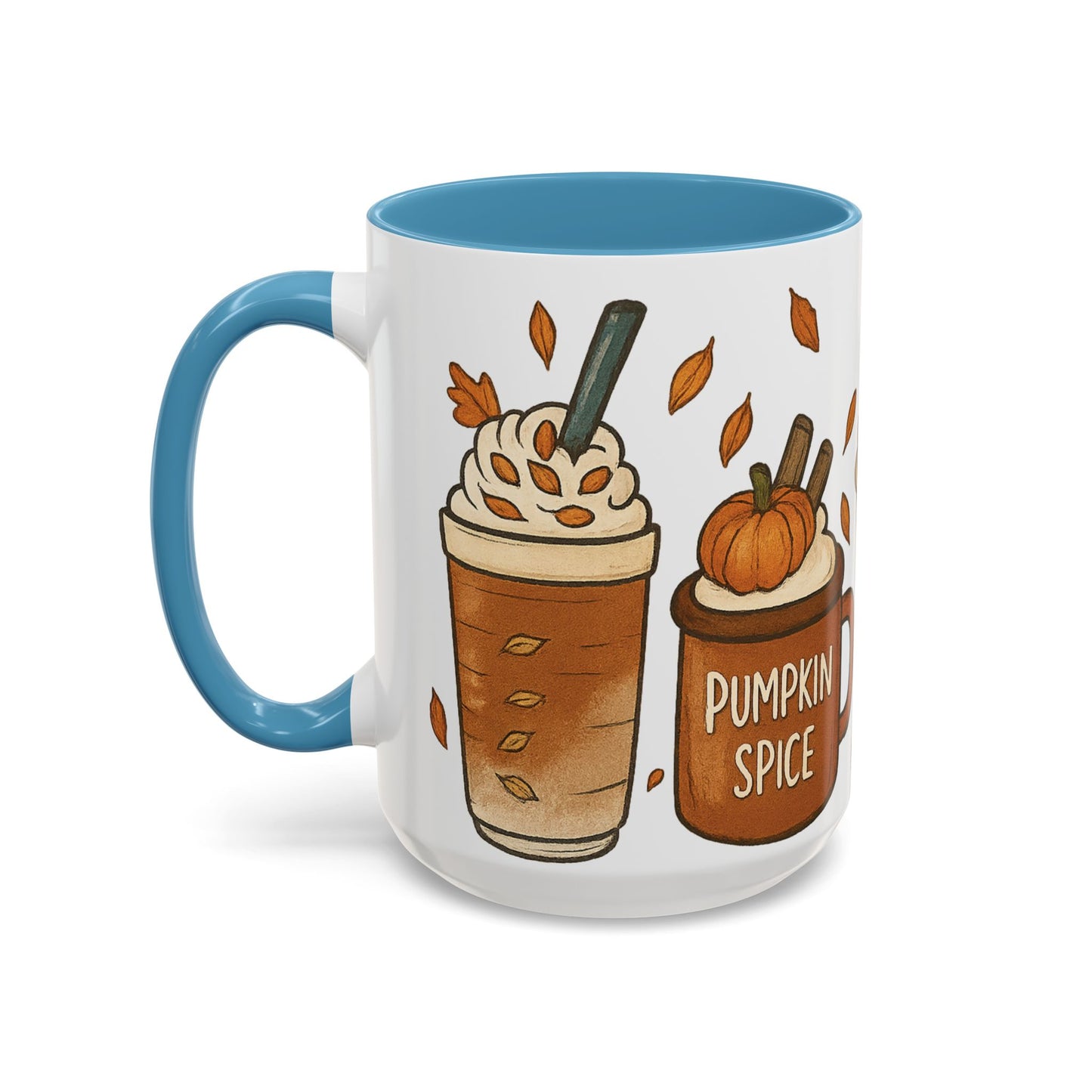 Pumpkin Spice Accent Mug – Fall Coffee Cup (11oz & 15oz)