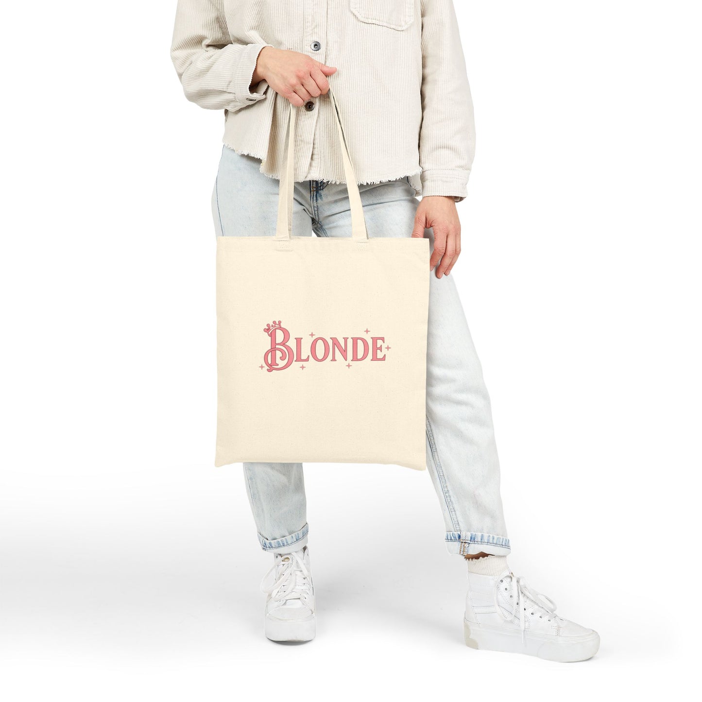 Blonde Tote Bag | Wicked-Inspired Galinda Quote Tote (Black or Natural)