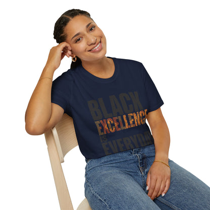 Black Excellence Is Everyday Unisex Adult T-Shirt – Empowerment Statement Tee