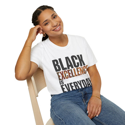 Black Excellence Is Everyday Unisex Adult T-Shirt – Empowerment Statement Tee