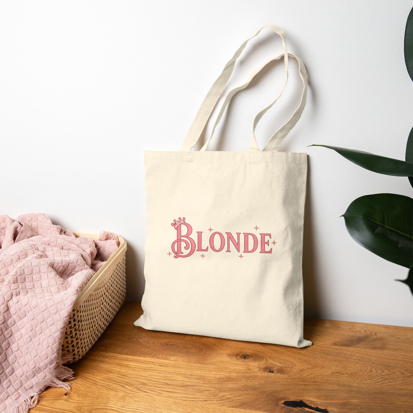 Blonde Tote Bag | Wicked-Inspired Galinda Quote Tote (Black or Natural)