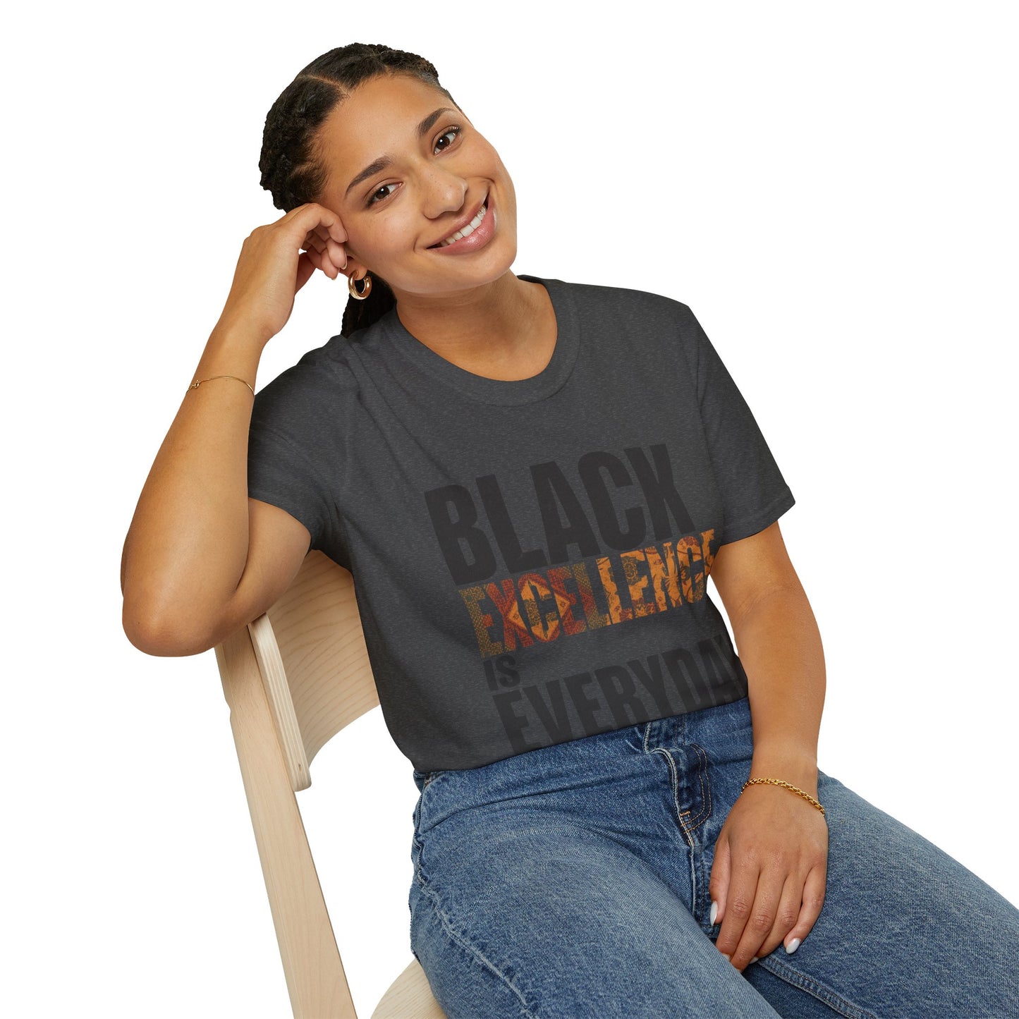 Black Excellence Is Everyday Unisex Adult T-Shirt – Empowerment Statement Tee