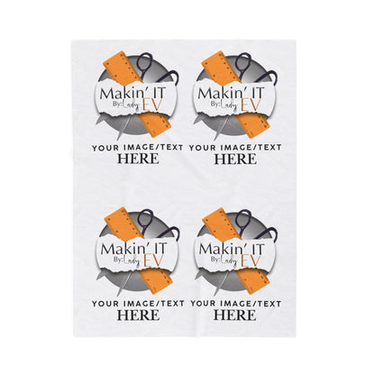 Custom Velveteen Plush Blanket – Personalized 4-Photo Throw