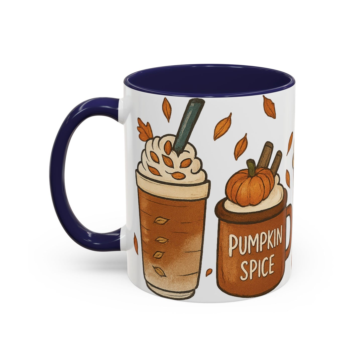 Pumpkin Spice Accent Mug – Fall Coffee Cup (11oz & 15oz)
