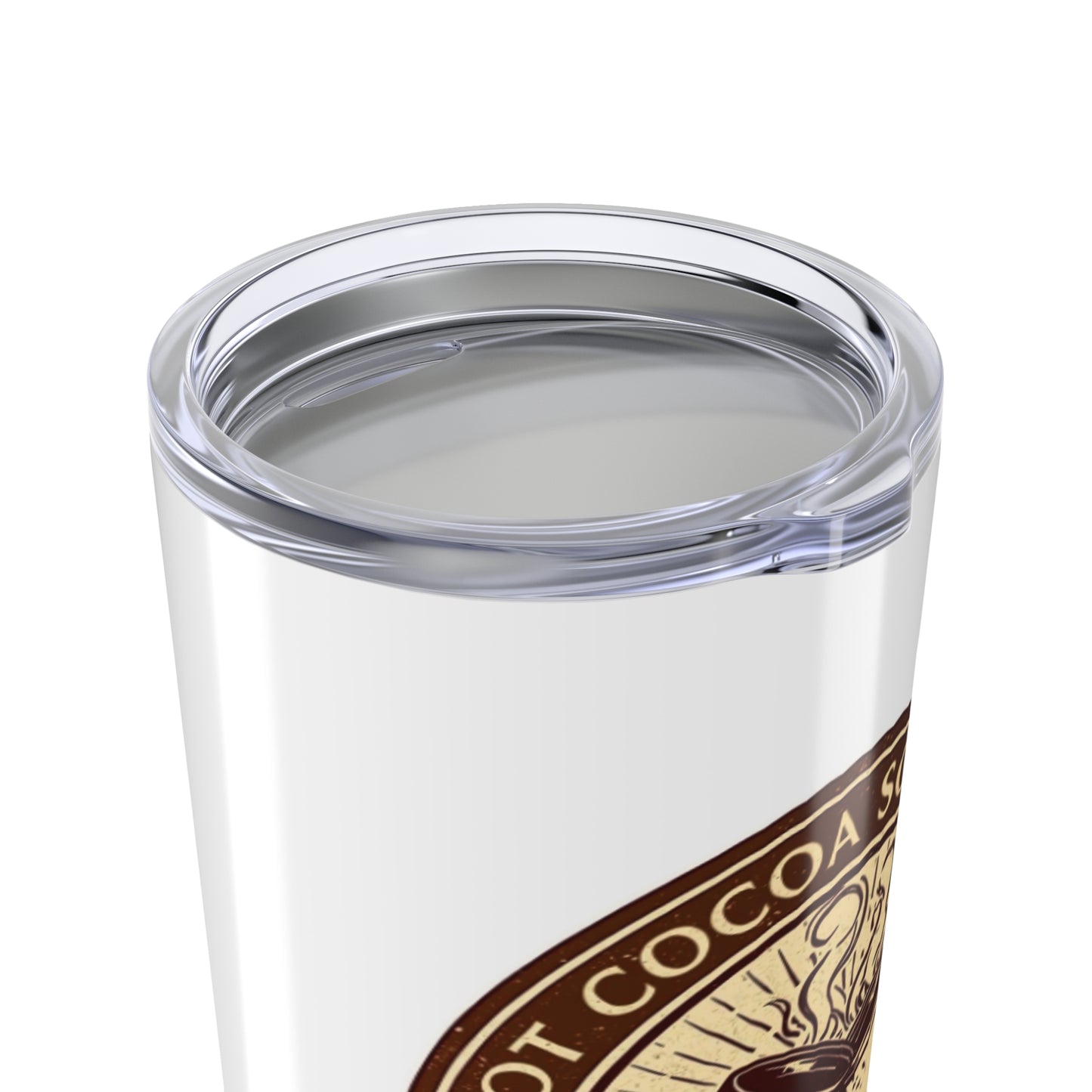 Hot Cocoa Social Club Tumbler | Vintage Holiday Travel Mug | Cozy Christmas Gift for Cocoa & Coffee Lovers